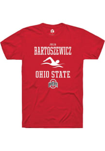 Julia Bartoszewicz Red Ohio State Buckeyes NIL Sport Icon Short Sleeve T Shirt