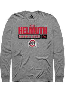 Karl Helmuth Rally Mens Graphite Ohio State Buckeyes NIL Stacked Box Tee