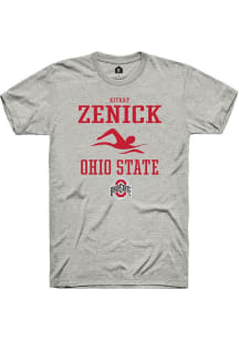 KitKat Zenick Ash Ohio State Buckeyes NIL Sport Icon Short Sleeve T Shirt