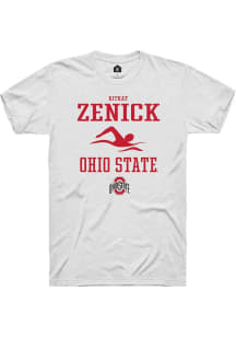 KitKat Zenick White Ohio State Buckeyes NIL Sport Icon Short Sleeve T Shirt