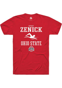 KitKat Zenick Red Ohio State Buckeyes NIL Sport Icon Short Sleeve T Shirt