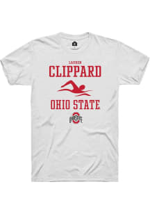 Lauren Clippard White Ohio State Buckeyes NIL Sport Icon Short Sleeve T Shirt