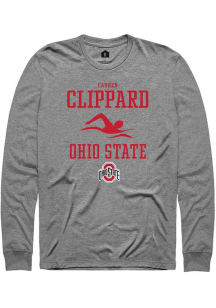 Lauren Clippard Rally Mens Graphite Ohio State Buckeyes NIL Sport Icon Tee