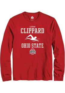 Lauren Clippard Rally Mens Red Ohio State Buckeyes NIL Sport Icon Tee