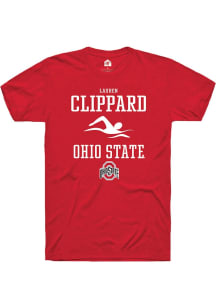 Lauren Clippard Red Ohio State Buckeyes NIL Sport Icon Short Sleeve T Shirt