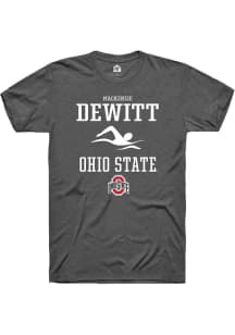 Mackenzie DeWitt Dark Grey Ohio State Buckeyes NIL Sport Icon Short Sleeve T Shirt