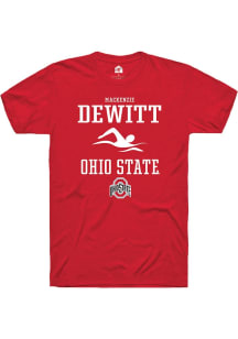 Mackenzie DeWitt Red Ohio State Buckeyes NIL Sport Icon Short Sleeve T Shirt