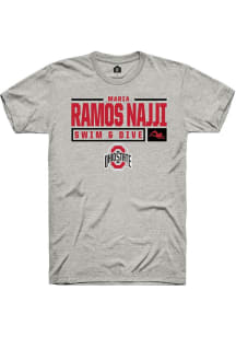 Maria Ramos Najji Ash Ohio State Buckeyes NIL Stacked Box Short Sleeve T Shirt