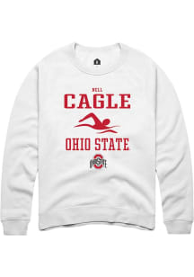 Nell Cagle Rally Mens White Ohio State Buckeyes NIL Sport Icon Crew Sweatshirt