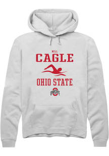 Nell Cagle Rally Mens White Ohio State Buckeyes NIL Sport Icon Hooded Sweatshirt