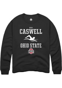 Reid Caswell Rally Mens Black Ohio State Buckeyes NIL Sport Icon Crew Sweatshirt