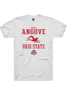 Sienna Angove White Ohio State Buckeyes NIL Sport Icon Short Sleeve T Shirt
