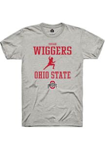 Susan Wiggers Ash Ohio State Buckeyes NIL Sport Icon Short Sleeve T Shirt