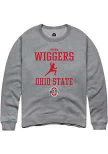 Susan Wiggers Rally Mens Graphite Ohio State Buckeyes NIL Sport Icon Crew Sweatshirt