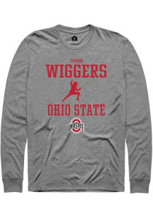 Susan Wiggers Rally Mens Graphite Ohio State Buckeyes NIL Sport Icon Tee