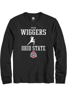 Susan Wiggers Rally Mens Black Ohio State Buckeyes NIL Sport Icon Tee