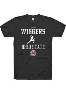 Susan Wiggers Black Ohio State Buckeyes NIL Sport Icon Short Sleeve T Shirt