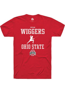 Susan Wiggers Red Ohio State Buckeyes NIL Sport Icon Short Sleeve T Shirt