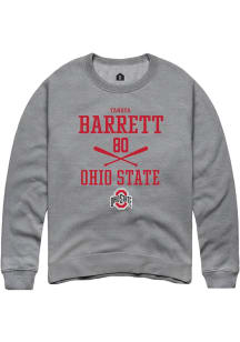 Tanaya Barrett Rally Mens Graphite Ohio State Buckeyes NIL Sport Icon Crew Sweatshirt