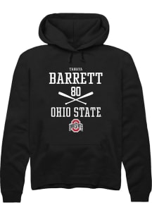 Tanaya Barrett Rally Mens Black Ohio State Buckeyes NIL Sport Icon Hooded Sweatshirt