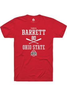 Tanaya Barrett Red Ohio State Buckeyes NIL Sport Icon Short Sleeve T Shirt