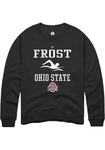 TJ Frost Rally Mens Black Ohio State Buckeyes NIL Sport Icon Crew Sweatshirt