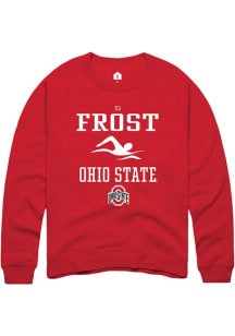 TJ Frost Rally Mens Red Ohio State Buckeyes NIL Sport Icon Crew Sweatshirt