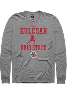 Viktor Kulcsar Rally Mens Graphite Ohio State Buckeyes NIL Sport Icon Tee