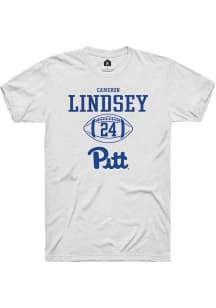 Cameron Lindsey White Pitt Panthers NIL Sport Icon Short Sleeve T Shirt