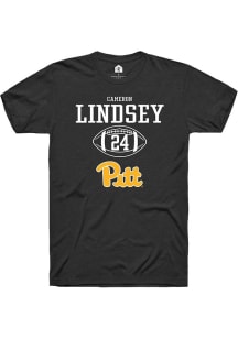 Cameron Lindsey Black Pitt Panthers NIL Sport Icon Short Sleeve T Shirt