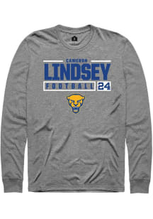 Cameron Lindsey Rally Mens Graphite Pitt Panthers NIL Stacked Box Tee