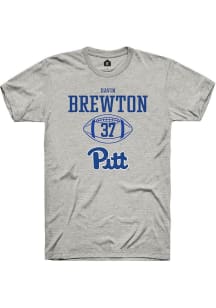 Davin Brewton Ash Pitt Panthers NIL Sport Icon Short Sleeve T Shirt