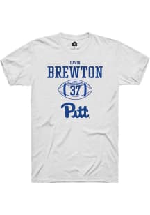 Davin Brewton White Pitt Panthers NIL Sport Icon Short Sleeve T Shirt