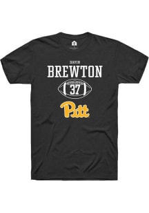 Davin Brewton Black Pitt Panthers NIL Sport Icon Short Sleeve T Shirt
