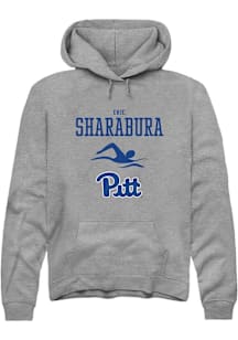 Eric Sharabura  Rally Pitt Panthers Mens Graphite NIL Sport Icon Long Sleeve Hoodie