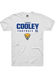 Jiavani Cooley  Pitt Panthers White Rally NIL Stacked Box Short Sleeve T Shirt