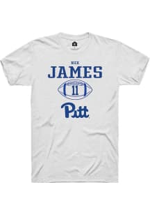 Nick James White Pitt Panthers NIL Sport Icon Short Sleeve T Shirt