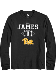 Nick James Rally Mens Black Pitt Panthers NIL Sport Icon Tee