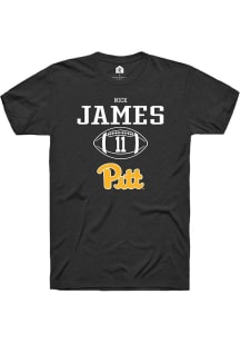 Nick James Black Pitt Panthers NIL Sport Icon Short Sleeve T Shirt