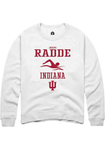 Joseph Radde Rally Mens White Indiana Hoosiers NIL Sport Icon Crew Sweatshirt
