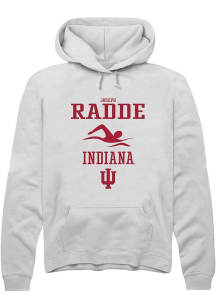 Joseph Radde Rally Mens White Indiana Hoosiers NIL Sport Icon Hooded Sweatshirt