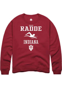 Joseph Radde Rally Mens Red Indiana Hoosiers NIL Sport Icon Crew Sweatshirt