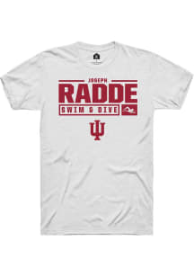 Joseph Radde White Indiana Hoosiers NIL Stacked Box Short Sleeve T Shirt