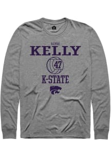 Alyss Kelly Rally Mens Graphite K-State Wildcats NIL Sport Icon Tee