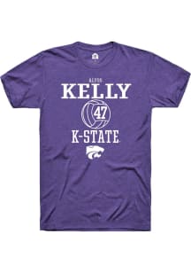 Alyss Kelly Purple K-State Wildcats NIL Sport Icon Short Sleeve T Shirt