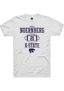 Bryce Noernberg White K-State Wildcats NIL Sport Icon Short Sleeve T Shirt