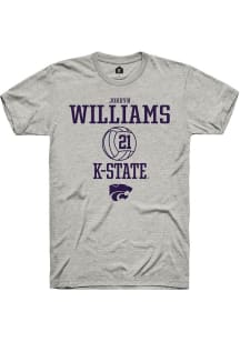 Jordyn Williams Ash K-State Wildcats NIL Sport Icon Short Sleeve T Shirt