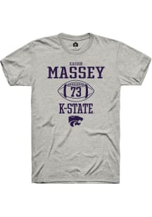 Kaedin Massey Ash K-State Wildcats NIL Sport Icon Short Sleeve T Shirt