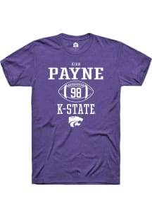 Kian Payne Purple K-State Wildcats NIL Sport Icon Short Sleeve T Shirt