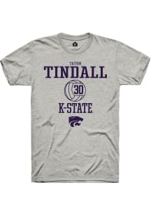 Tatum Tindall Ash K-State Wildcats NIL Sport Icon Short Sleeve T Shirt